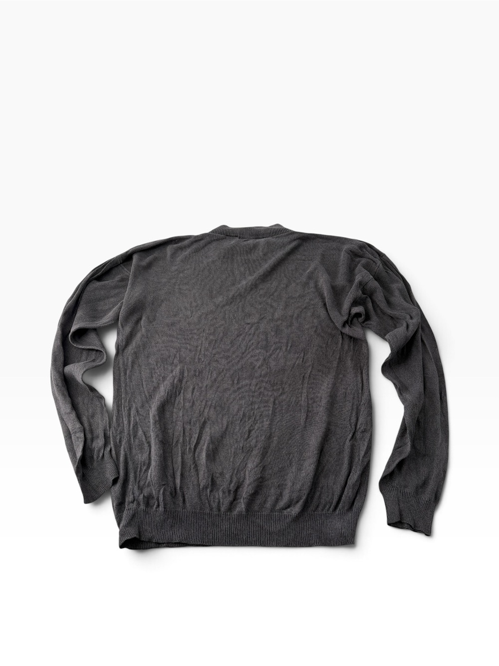 Vintage Barry Bricken Men's 100% Silk Crewneck Marled Sweater Quiet Luxury Sz L - Picture 2 of 7